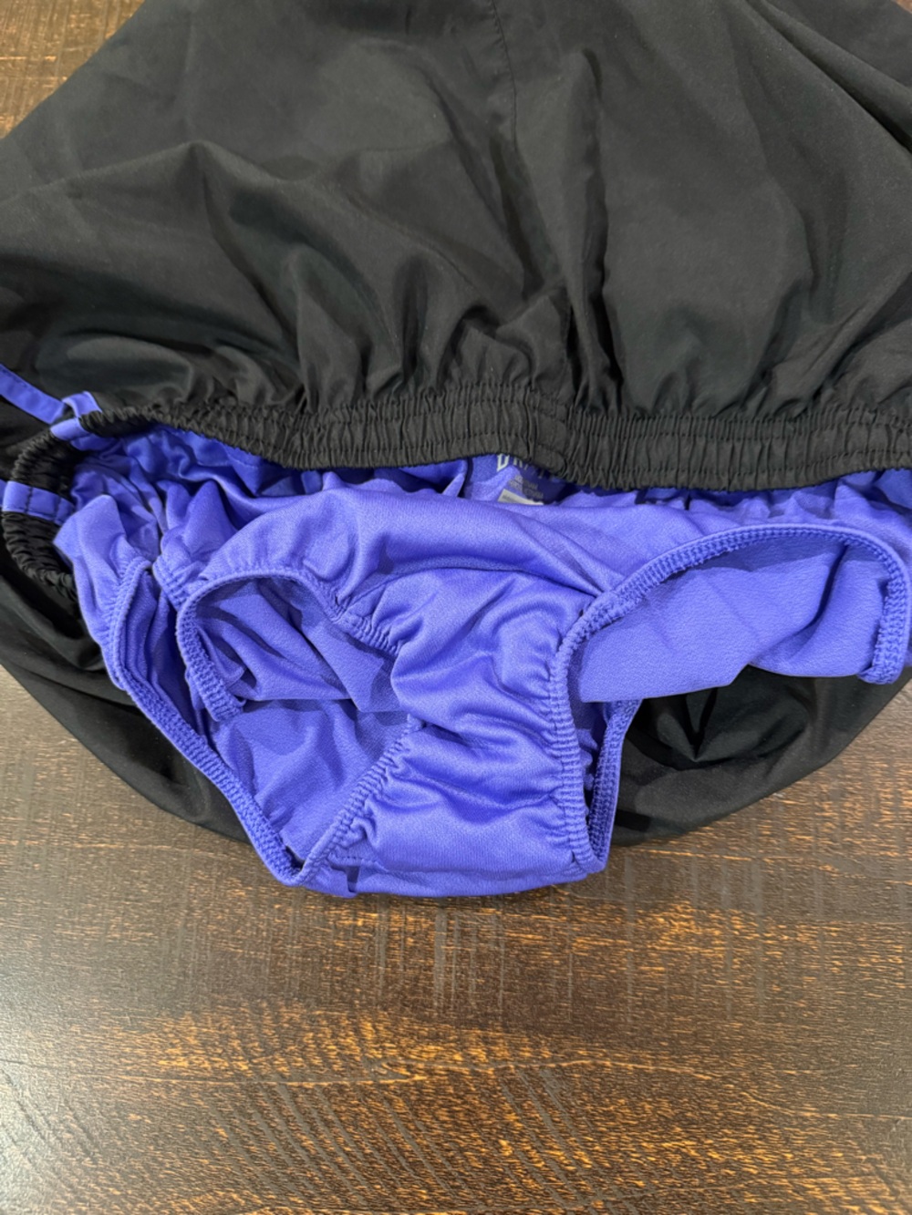 Nike Tempo Dri-FIT Running Shorts M Black Purple Lined Athletic - Picture 6 of 6